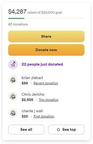 Jericho donates $2,500 for Abdullah the Butcher's surgery (Credit: Gofundme website)